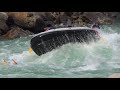 rishikesh river rafting boat flip accident full original video and rescue work successful