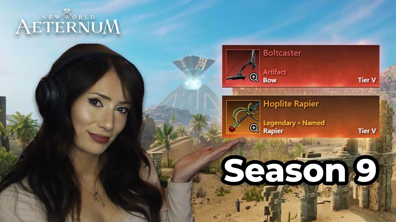 BOW and RAPIER BUILD - Season 9 - New World Aeternum (Bonus Bow + Hatchet/Spear)