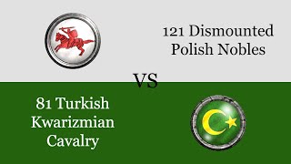 Medieval 2 Total War | [Poland] Dismounted Polish Nobles vs [The Turks] Kwarizmian Cavalry