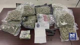 Springfield man arrested after traffic stop in Enfield, 20 pounds of marijuana seized