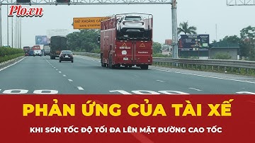 Tài xế phản ứng thế nào khi tốc độ tối đa được sơn lên mặt đường cao tốc? | Tin nhanh PLO