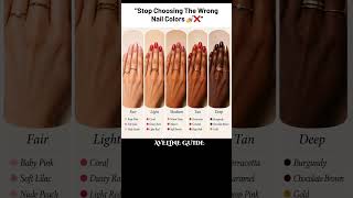 How to Choose the Best Nail Colors for Your Skin Tone 💅✨ #NailColors #NailInspo #BeautyTips
