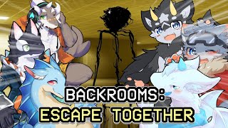 【Backrooms: Escape Together】どこまでも続く恐怖…不気味な部屋から脱出するぞ！！【ケモノVtuber】