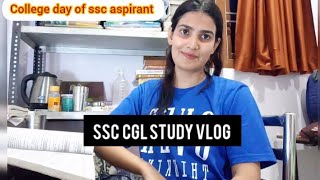 college day of ssc aspirant  📖 to Study For SSC CGL#studyvlog#ssc cgl study📖 to