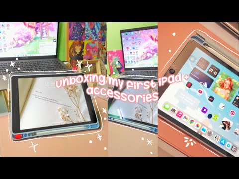 Unboxing iPad 9th Generation + accessories + art timelapse