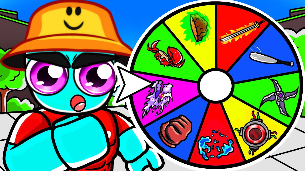 RANDOM WHEEL Decides My MOVESET in The Strongest Battlegrounds