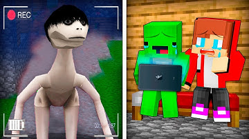 JJ and Mikey Got Scary UMA on a Hidden Camera in Minecraft - Maizen