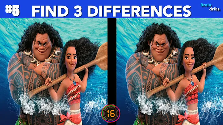 CAN YOU FIND ALL THE DIFFERENCES !? | 100%FAIL | MOANA, THE SMURFS MOVIE EDITION |