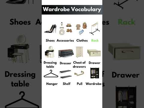 Wardrobe Vocabulary Fyp Learnenglish Viral Englishspeaking