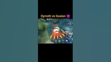 Dyrroth vs Gusion 😈 #shorts #mlbb #mobilelegends