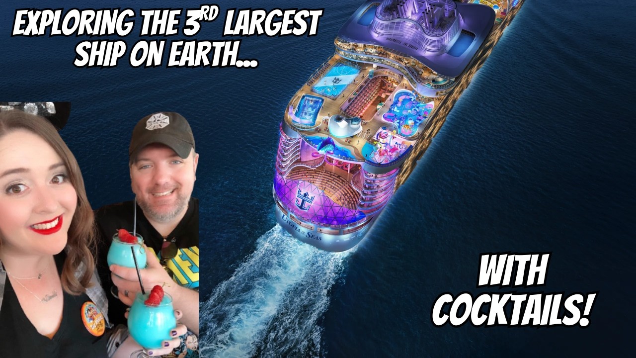 Fun Tour of Utopia of the Seas with Cocktails! | Royal Caribbean VLOG
