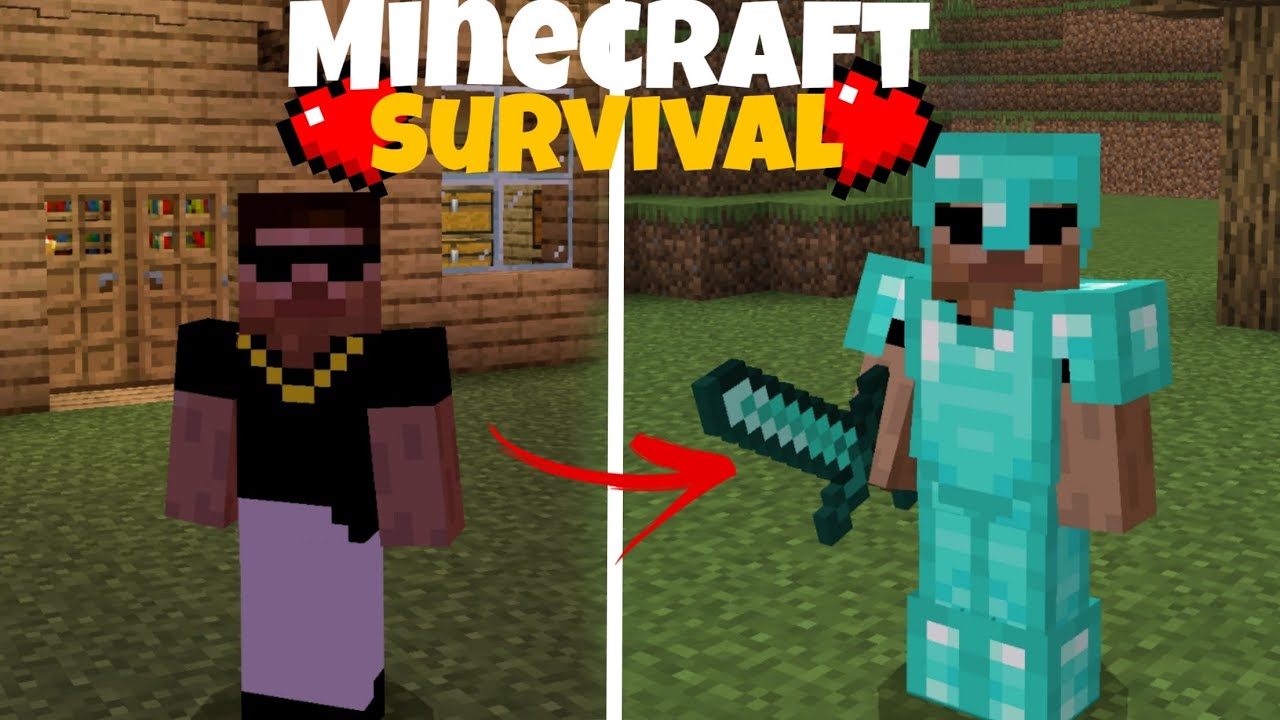 Minecraft Survival series part 3|| I made full diamond armour #3 - YouTube