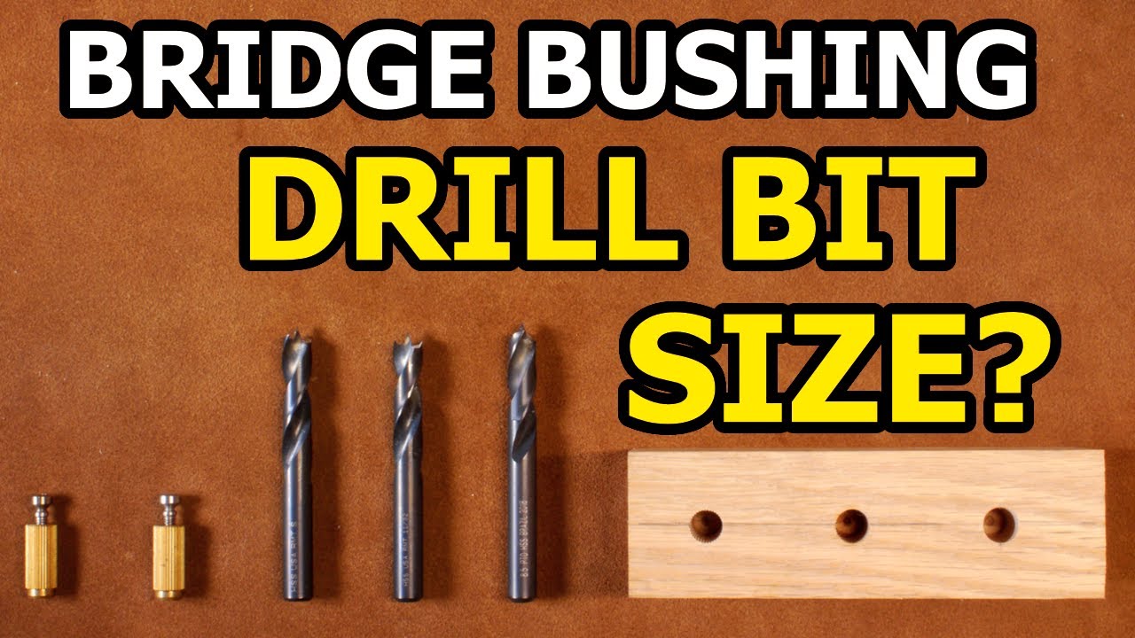 Guitar Bridge Bushing Installation - What Drill Size? - YouTube