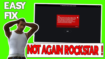 How To Fix Rockstar Games Offline Mode Could not established Connection  Rockstar Error 6000.87 Fix
