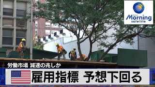 米雇用指標 予想下回る　労働市場 減速の兆しか【モーサテ】（2024年2月1日）