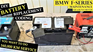 DIY for BATTERY DIAGNOSIS, REPLACEMENT & CODING - 160 tkm SERVICE - BMW F20 engine N13 by At Home Vlog - by Jani Voutilainen 1,268 views 1 year ago 12 minutes, 42 seconds