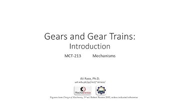 Introduction to Gears and Geared Mechanisms (part1)