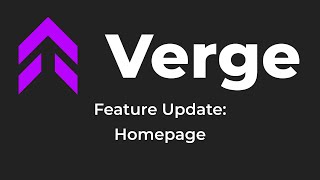 Feature Update: New Homepage