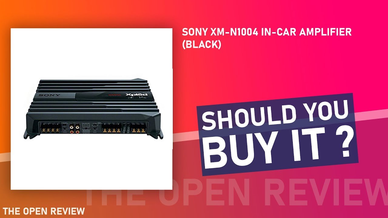 Sony XMN1004 inCar Amplifier (Black) YouTube