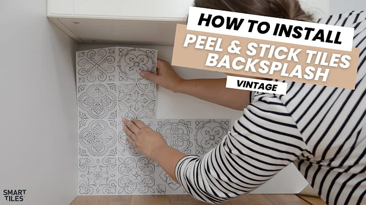 How to Install a Vintage Peel and Stick Tiles Backsplash | The Smart Tiles