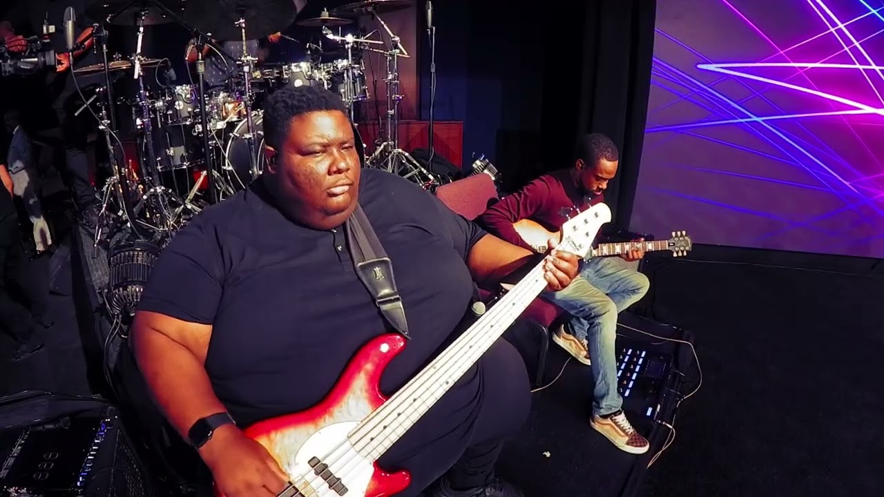 What A Might God | City Of Refuge Band | B Dub Bass Cam #music #foryou #viral #dance #duet