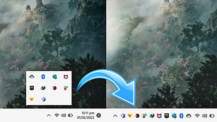 How to Show All System Tray Icons to Taskbar In Windows 11