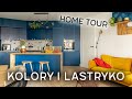 Mieszkanie z niebieską kuchnią i płytkami lastryko | HOME TOUR