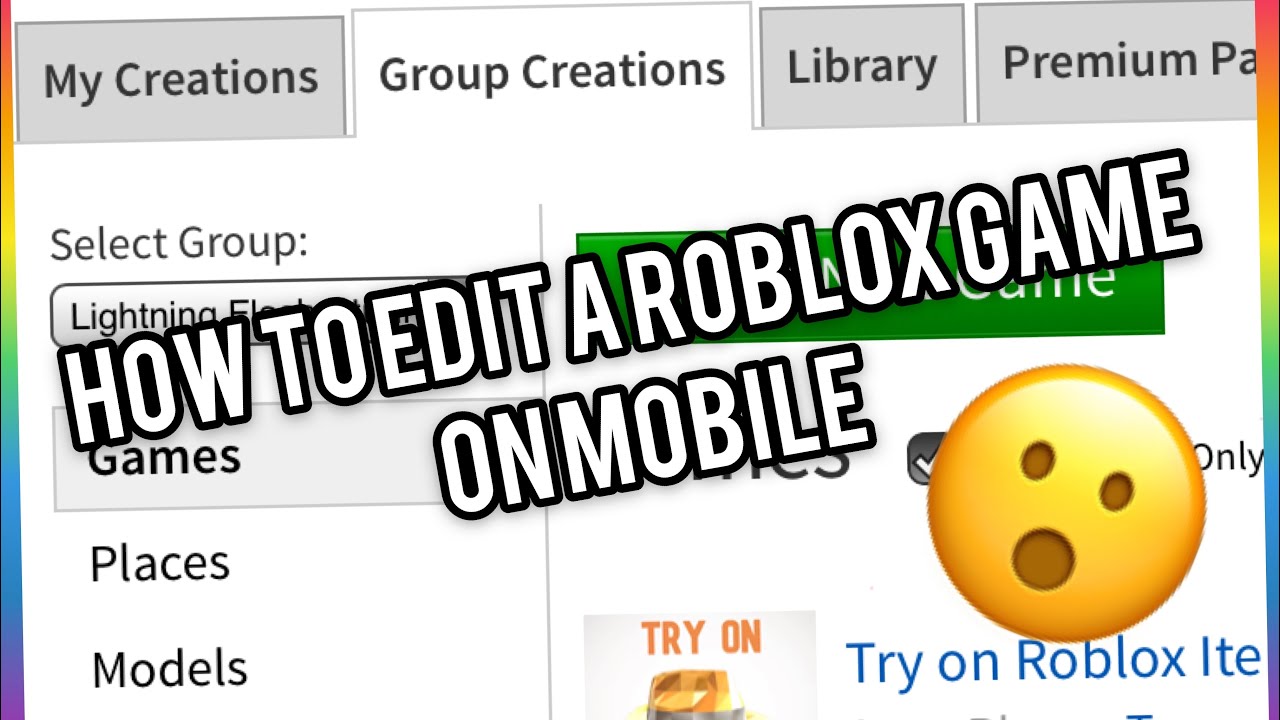 How To Edit Roblox Games On Mobile Youtube - how to make a roblox game on mobile