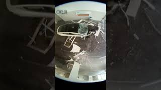 तेज़ रफ़्तार टेस्ला कार इमारत में घुसी #tesla #roadaccident #shorts