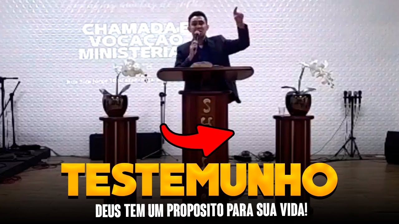 É DE ARREPIAR O TESTEMUNHO DESSE PASTOR! DEUS TEM UM PROPÓSITO PARA SUA VIDA!