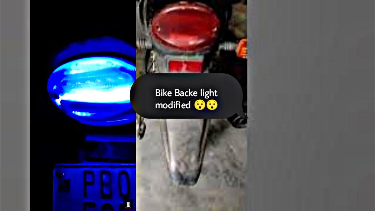 Bike Back light modified YouTube