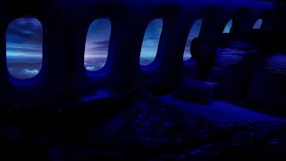 Relaxing First Class Airplane White Noise for Sleeping | Fall Asleep on this Overnight Flight | 10h