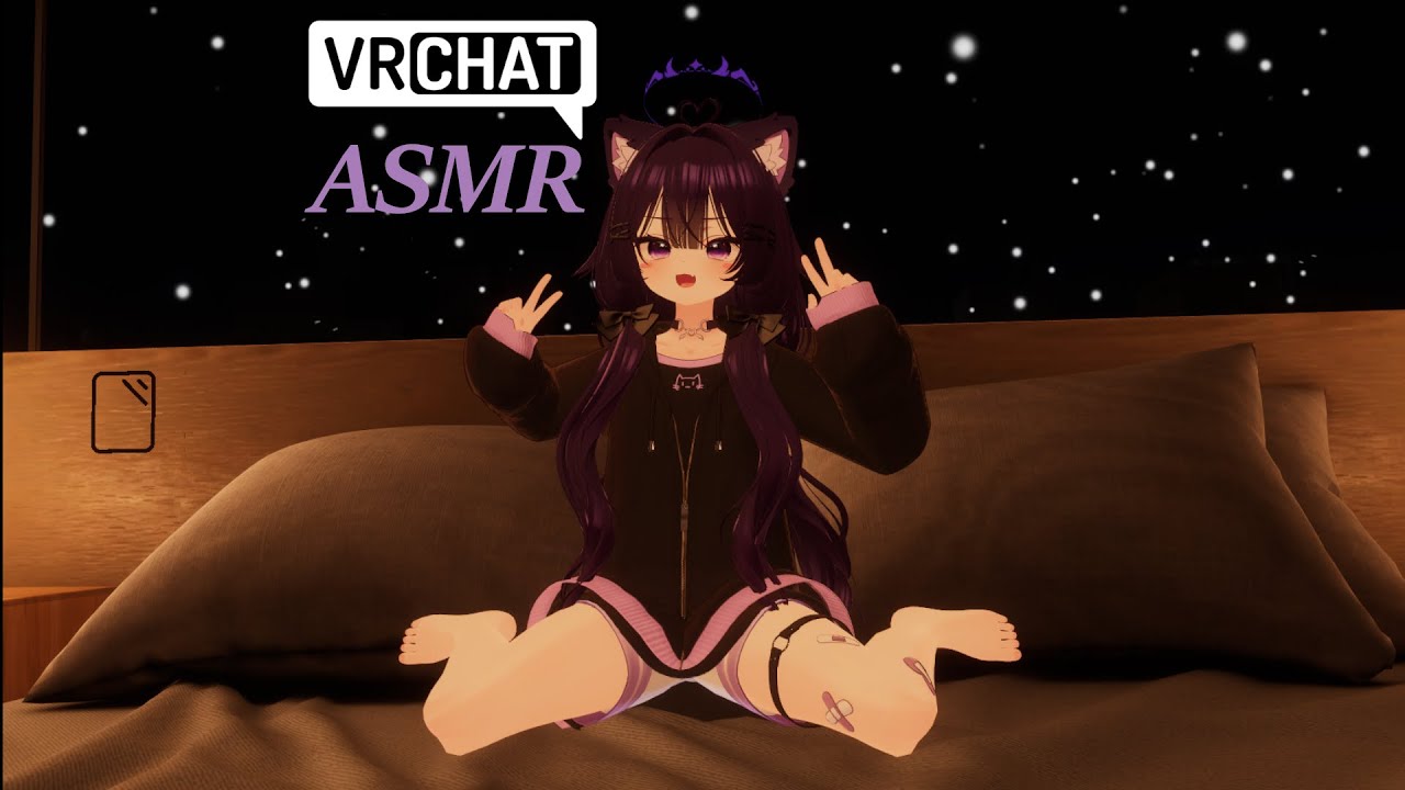 [VRChat ASMR] Stroking your ears to make you sleepy~