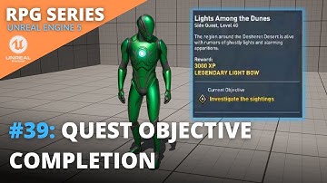 Unreal Engine 5 RPG Tutorial Series - #39: Quest Objective Completion
