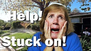My sprinklers are stuck on! HELP! | I'll show you how to turn them off