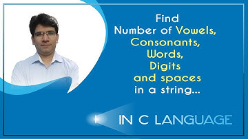 C program to count vowels in a string| Strings in C