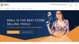 Tools and Equipment Store Responsive Shopify Theme by ZEMEZ Website Template - 63668