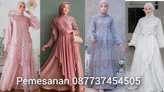 Model Gamis Brokat Terbaru  Kumpulan Dress Asri Top Part 12