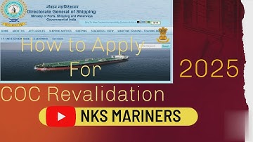 How to renew COC ll COC Revalidation ll Certificate of Competency Renewal Procedure ll NKS MARINERS