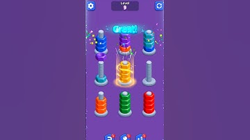 NUTS SORT MASTER Level 9 #nutssortmaster #master #nuts&bolts #shorts