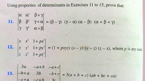 ncert maths class 12 miscellaneous exercise on chapter 4 Determinants | class 12 th | part 2