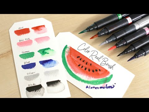 모나미 컬러 리얼 브러쉬 / 컬러 워터브러쉬 / monami color water brush