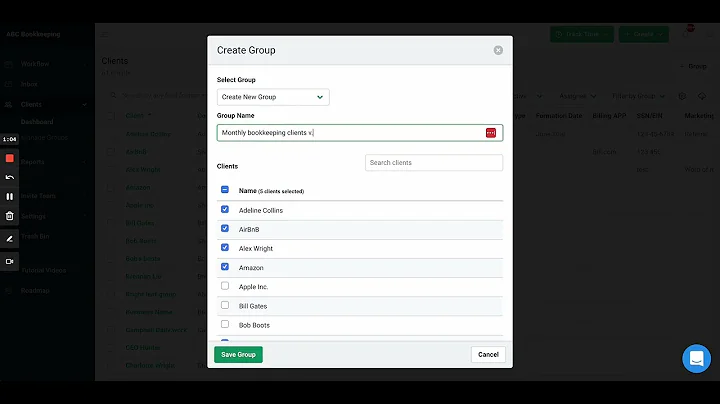 Accounting Client Management Software: How to Set up Client groups in Financial Cents