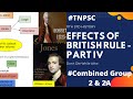 11th std history neweffects of british rulepart ivgroup1 mains syllabus  tnpsc  unit i modern