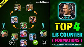 Top 4 Best Long Ball Counter Formations In eFootball 2027 🔥 | José Mourinho Long Ball Counter
