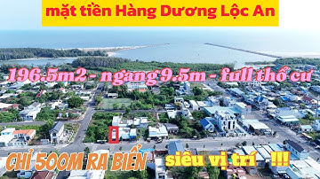 Bán gấp! cắt lỗ chỉ 3.5 tỷ cho 196m2 -siêu phẩm kinh doanh, nghỉ dưỡng, Lộc An - Long Đất