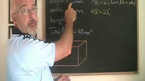 Total Area of a Rectangular Prism - Examples 1 and 2