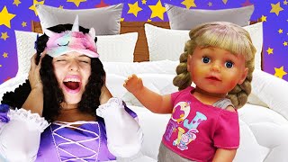 Baby Doll and Disney Princesses: Funny Stories at the Giant Princess Castle
