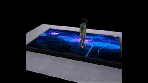 P3.91 interactive LED dance floor screen installation