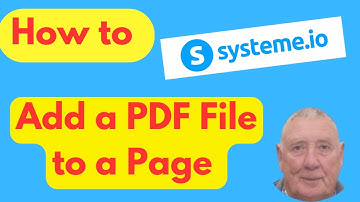 How to add a PDF file to a page - in systeme.io